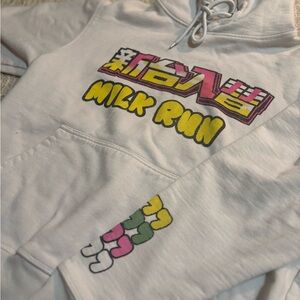 White Graphic Hoodie